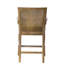 Tabouret de comptoir avec structure en bois massif et revêtement en canne