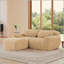 Canapé en forme de L sans os, tissu moelleux moelleux et moelleux, avec éponge haute densité 32D, sans assemblage requis, conception ergonomique inférieure antidérapante, avec coussins décoratifs, convient aux chambres à coucher-121227226