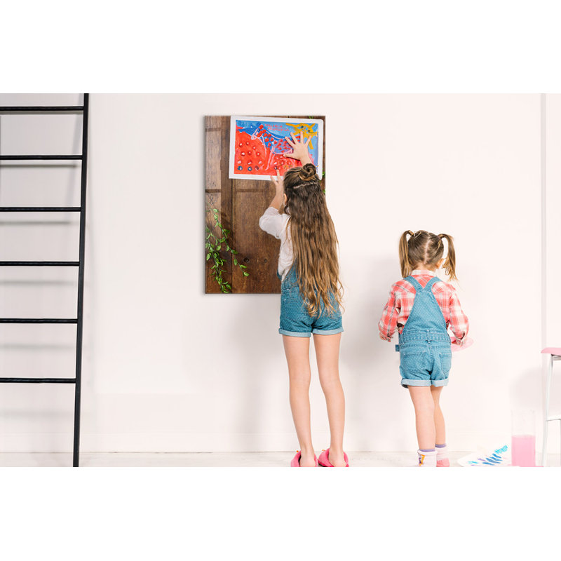 Rustic Wood Magnetic Dry Erase Board