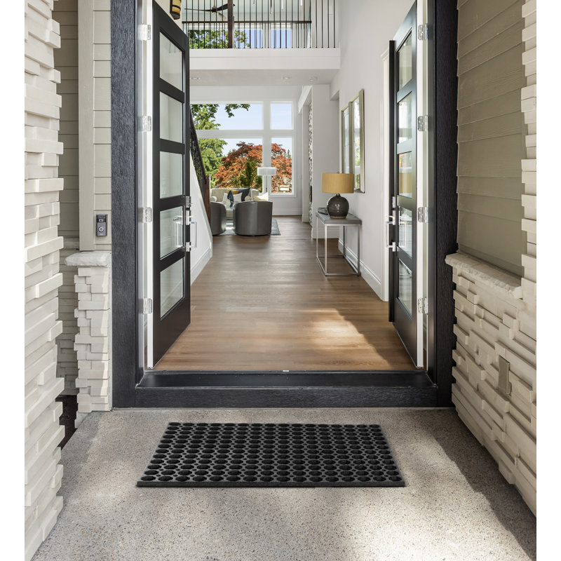 Ranite Non-Slip Geometric Doormat, 80cm W x 60cm H