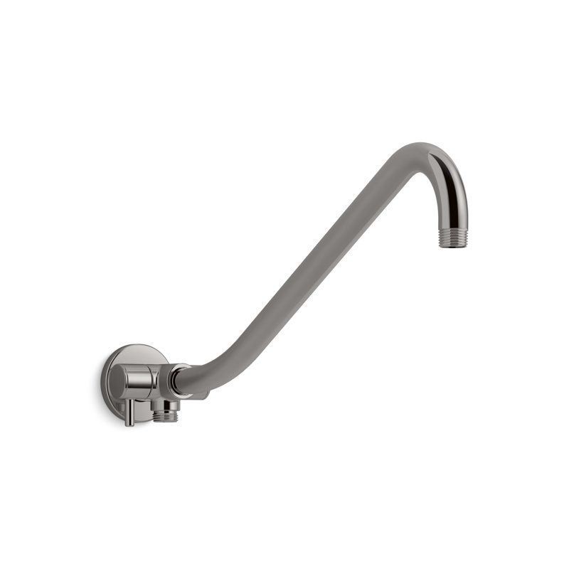Gooseneck Rainhead Arm with 2-Way Diverter, Satin