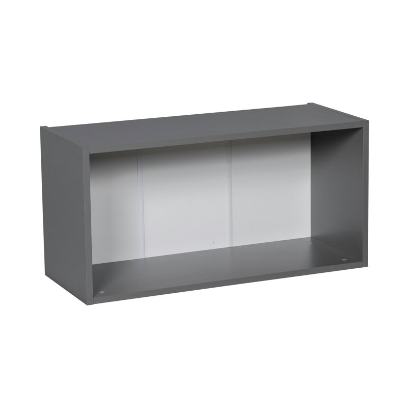 Armoire murale à panneaux ouverte sans portes l 24 po x P 12 po x H WALLKITCHENS , H 18 po x l 24 po, Gris