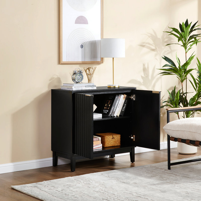 Storage Cabinet, 2 Door, Black