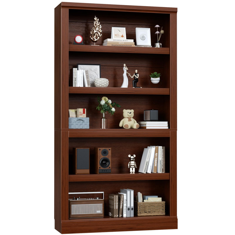  Bibliothèque H 71 po x l 31,5 po avec tablettes réglables, Cherry, H 70,8 po x l 31,5 po x P 12 po