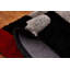 Tapis de zone noire abstraite Regina