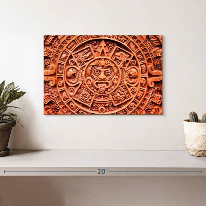 Kerner Aztec Sun Stone, 8" H x 12" W