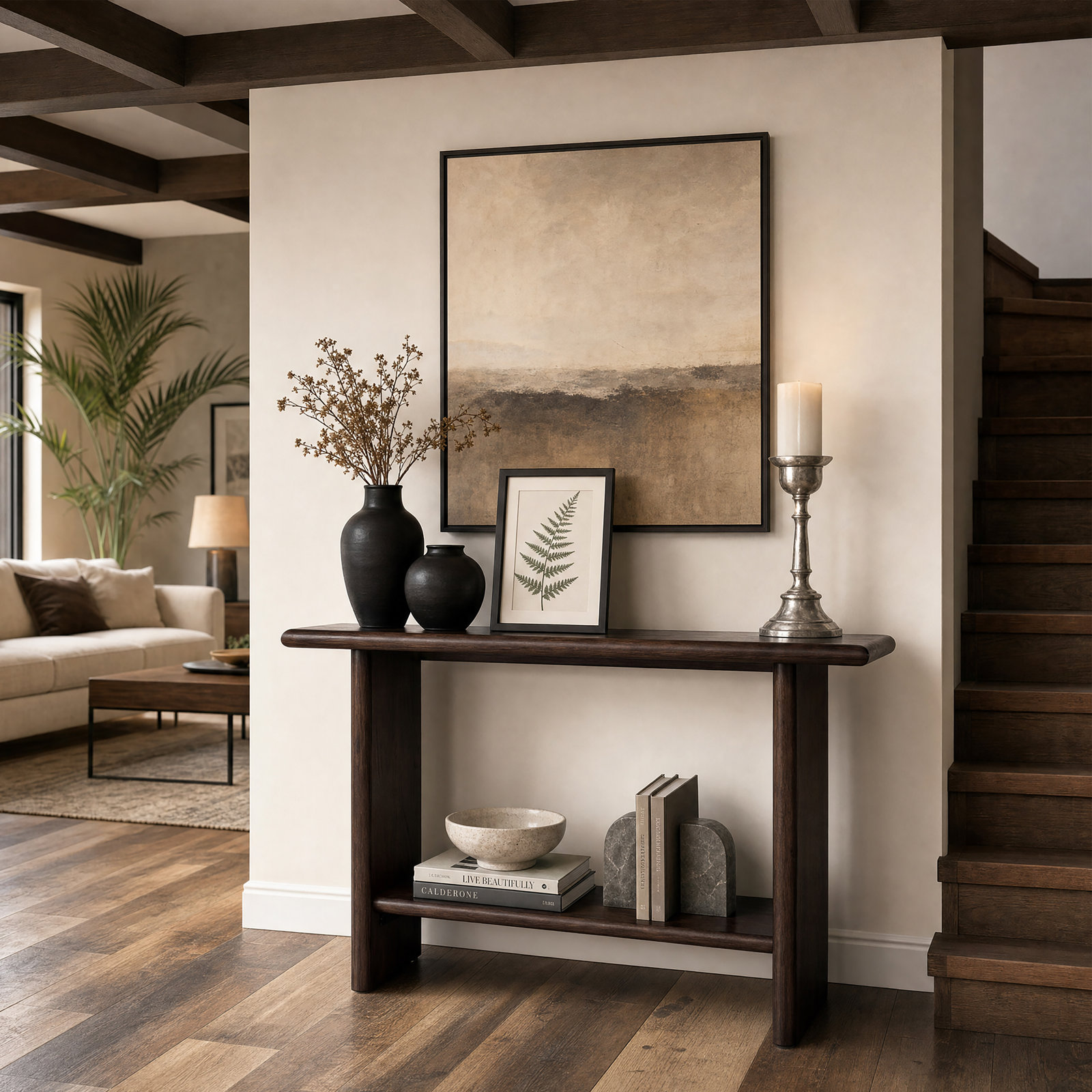 Soleil 42" Console Table, Brown