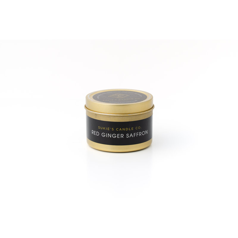 Bougie parfumée rouge gingembre safran