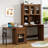 Antheris Modern Computer Desk Set with Glass Doors-117122581