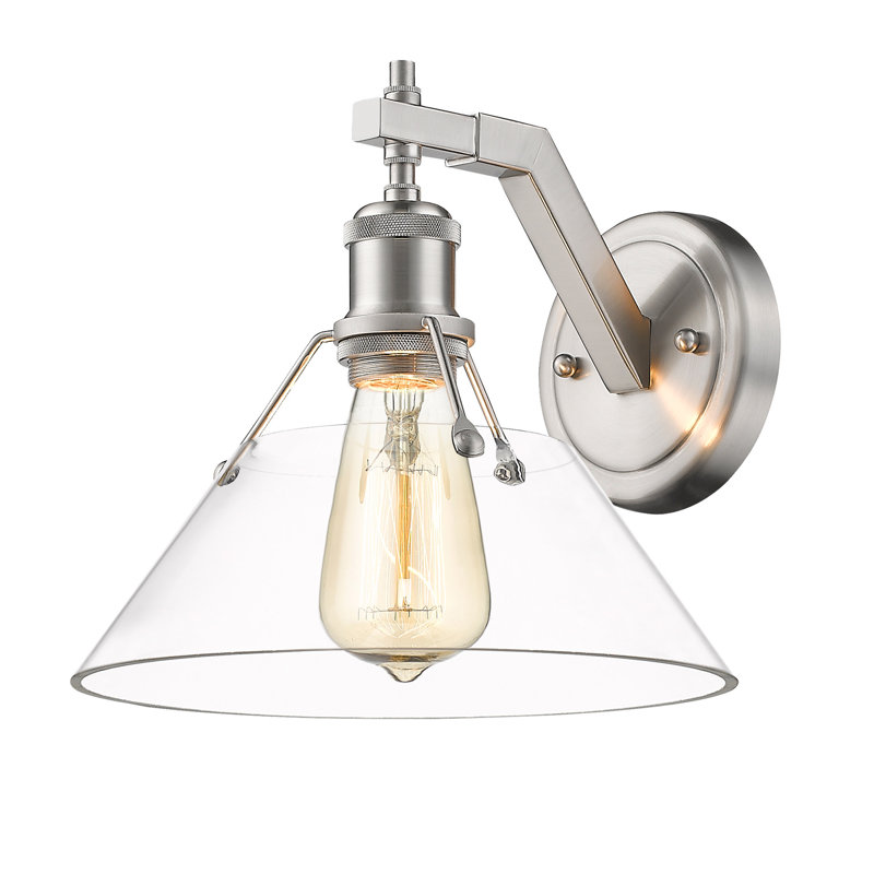 Weatherford Steel Spotlight, Pewter, Clear Glass