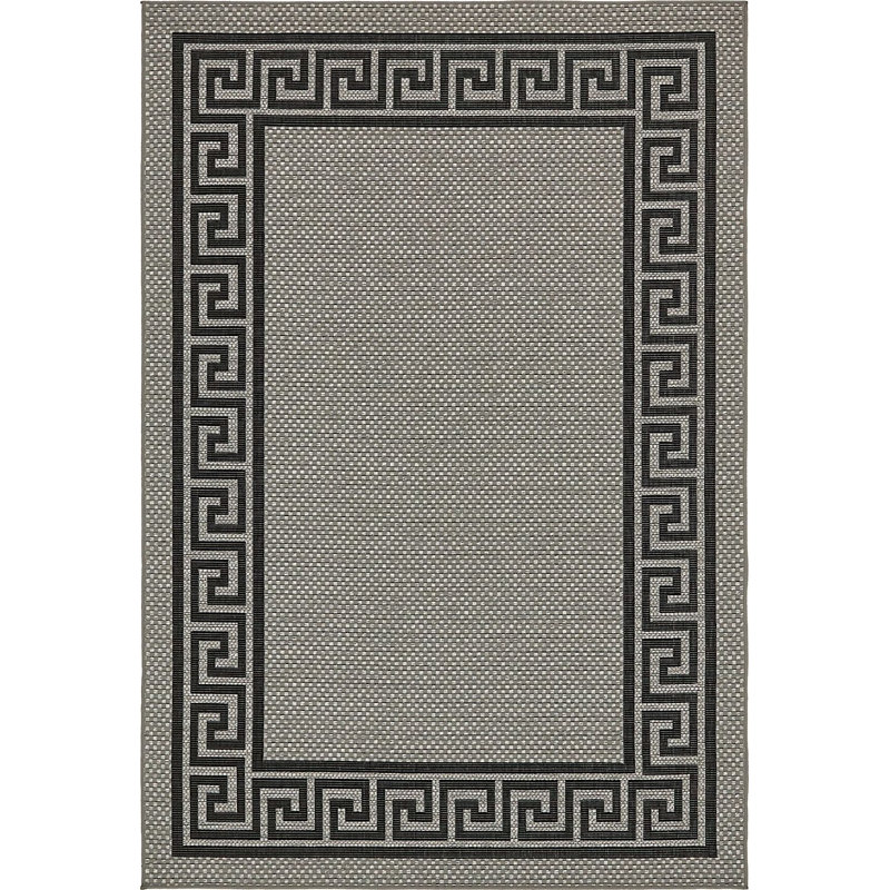 Tapis d'extérieur de couleur huître, Rectangle 6 pi x 9 pi