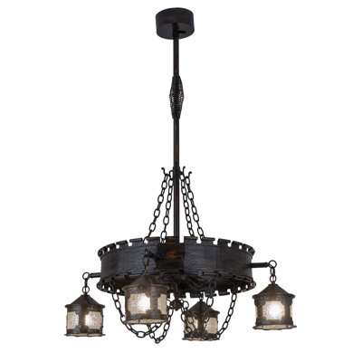 Lustre géométrique unique à 4 lumières Elizabeth