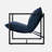 Reagle Modern Metal Framed Sling Accent Chair-82152824