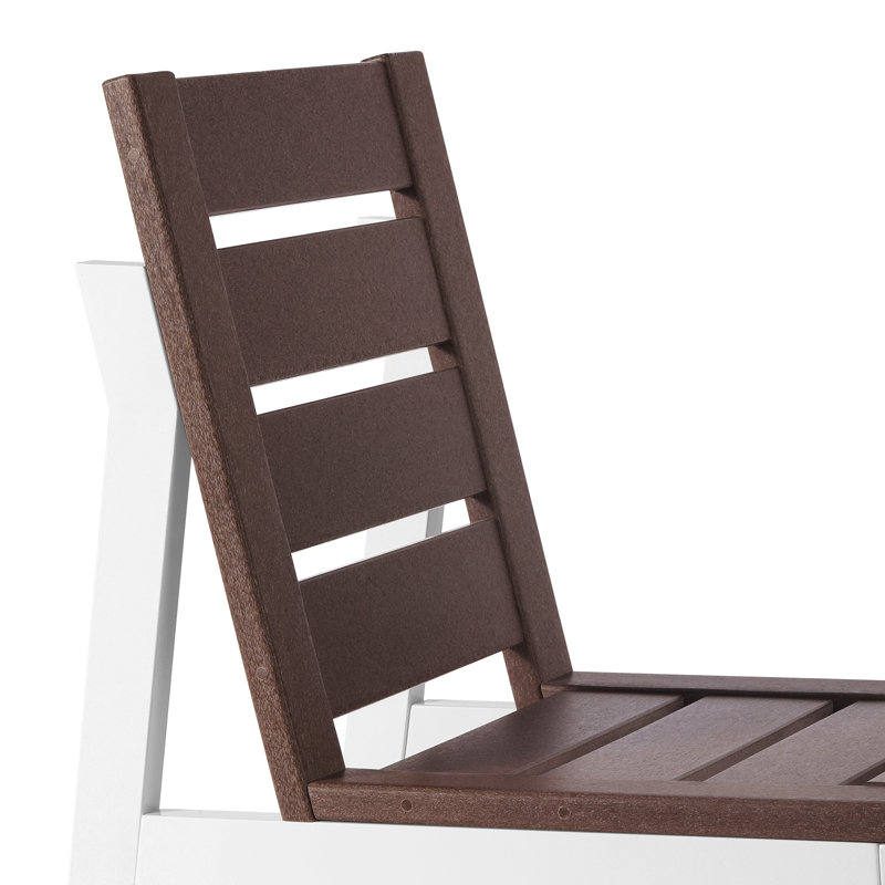Chaise d'appoint pour l'extérieur, Brun foncé