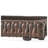 Bucharest C-Shaped End Table - Brown PE Rattan, Weather-Resistant Side Table for Patio and Living Room