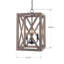 Luminaire suspendu rectangulaire à 3 lumières Kalida