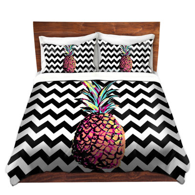 Polyester Chevron / Zig Zag Duvet Cover