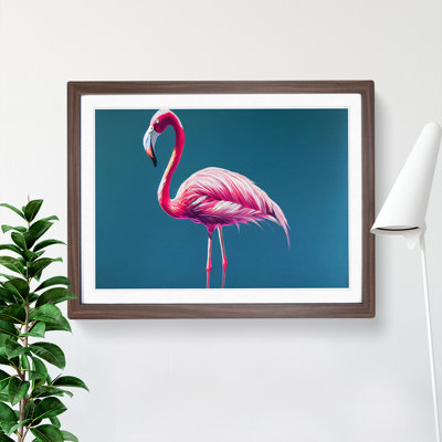 Appealing Flamingo - Single Picture Frame Print