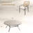 9-Pieces Patio Round Outdoor Dining Set With Rattan Armchair-1783683389