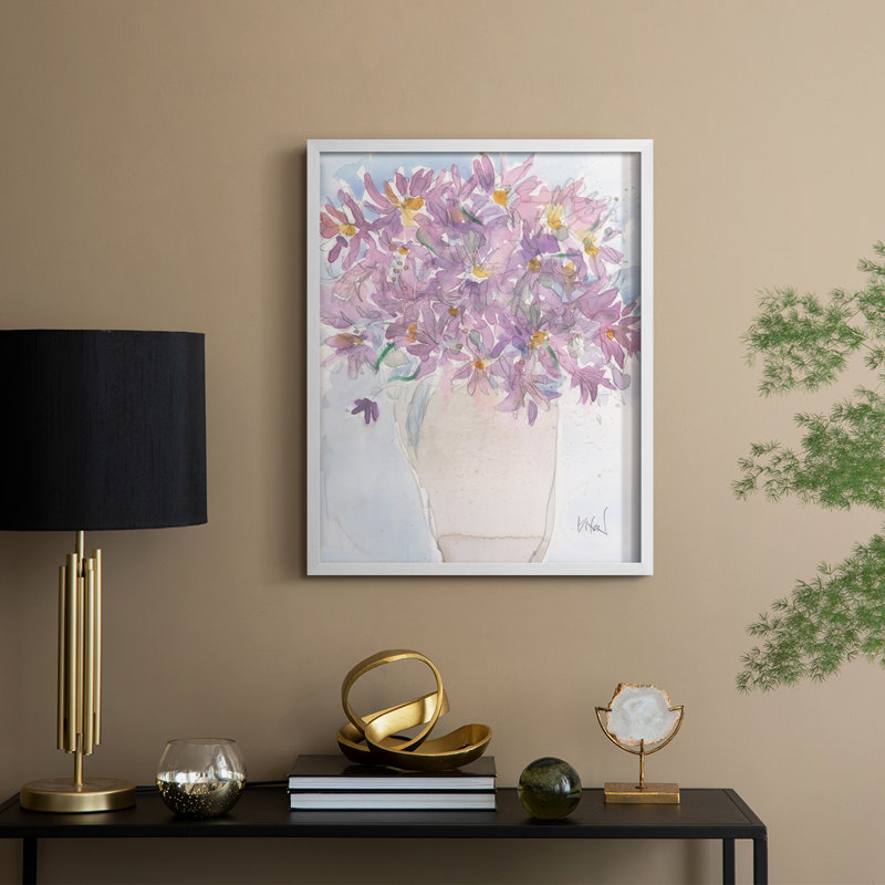 Felicia Amelloites I Framed Print - Solid Wood, H 30 po x l 24 po, Blanc
