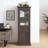 Storage Cabinet, Freestanding Cabinet With Glass Door And Shelves, Sideboard Cabinet, Cabinet With Drawer For Living Room, Kitchen, Dining Room, Office-1642735664