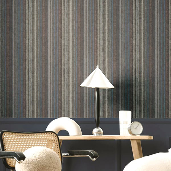 Italian Textures 4 Collection Vertical Lines Wallpaper Roll, Pink