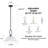 12’’ Pendant Light With Ribbed Glass Shade-1535087331