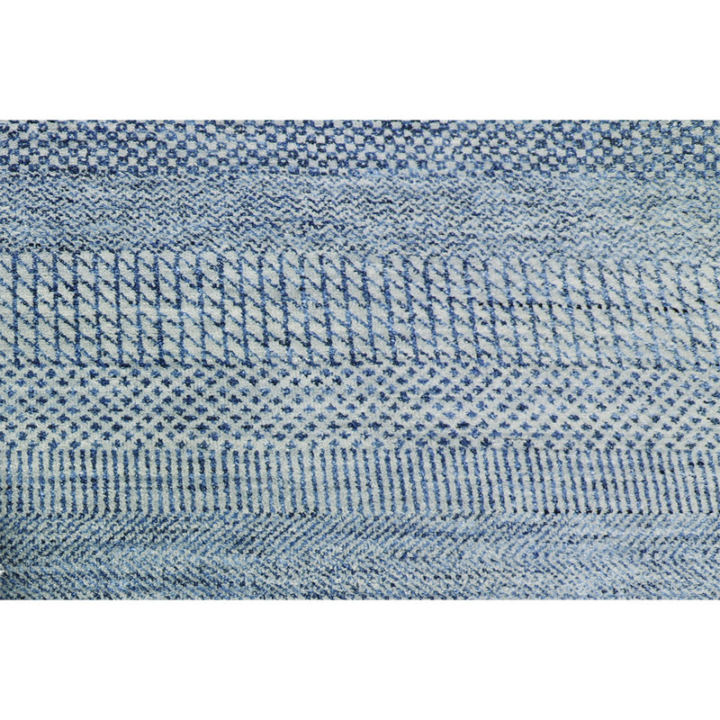 Hand Woven Wool Area Rug, Rectangle 8' x 10'
