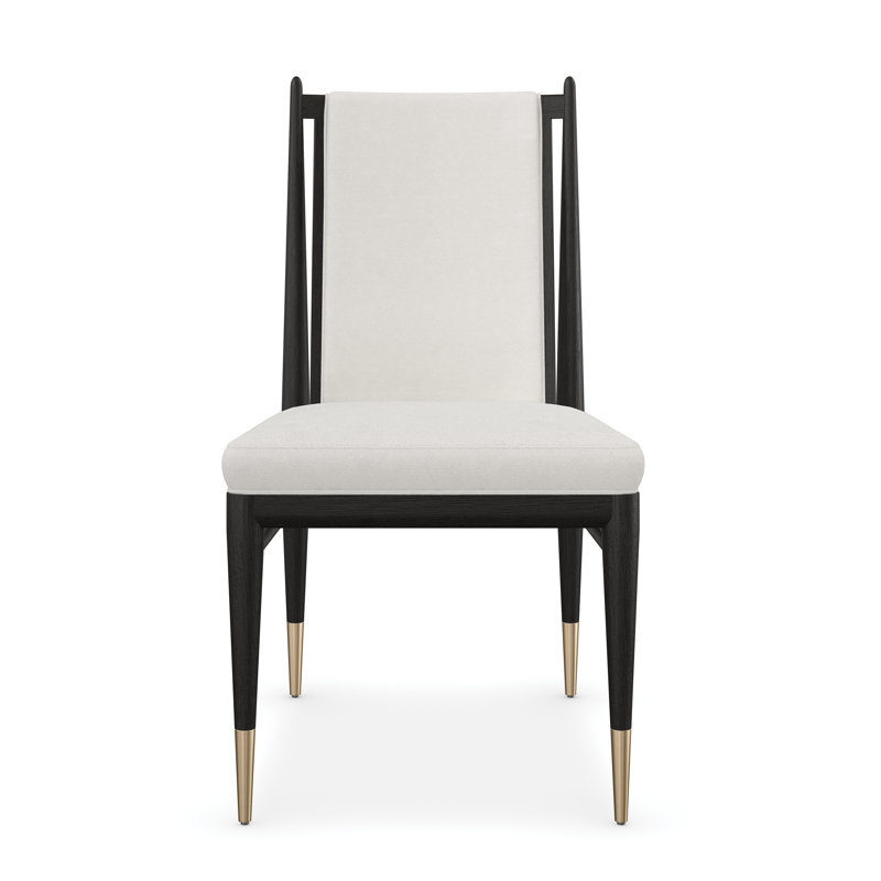 Unity 19.25'' H Upholstered Oak Side Chair, Cinder