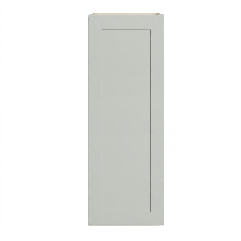Modern Shaker Wall Cabinet, Solid Birch Frame, Birch-Veneer Plywood Box, Soft-Matte Water-Based Finish, Adjustable Shelf, Multiple Widths (09”–39”)