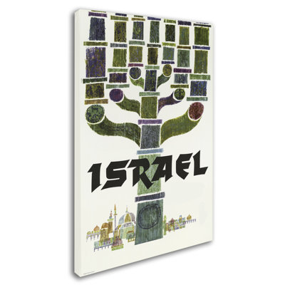 «Israël Travel», art mural sur toile tendue