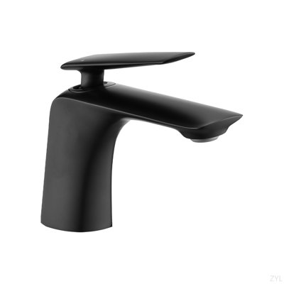 Single Hole Bathroom Sink Faucet With Pop Up Drain And Water Supply Hose, Single Handle Bathroom Faucet