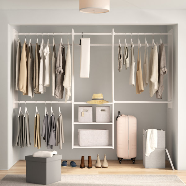 Dotted Line™ Grid 48'' - 96'' Closet System (Can Be Cut To Fit ...