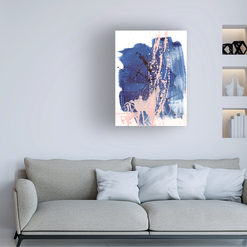 Art sur toile bol 3 coups de pinceau, Iris Lehnhardt, H 19 po x l 14 po