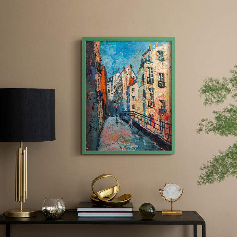 «LANDSCAPES Series CCCEI», reproduction encadrée - bois massif, H 21 po x l 17 po, Vert