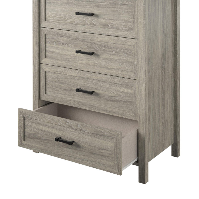 Commode pour femme 5 tiroirs l 31,5 po, Gris