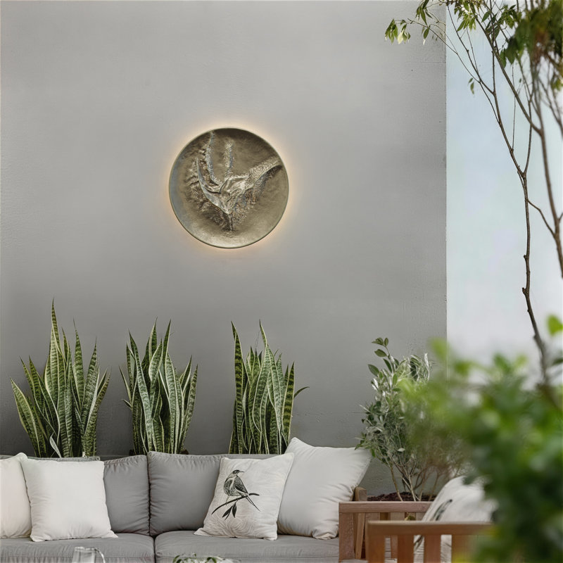 Applique murale lune, Laiton