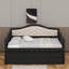 Lit de jour simple avec lit gigogne et 2 tiroirs de rangement-1187990458