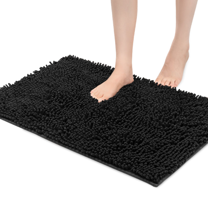 Tapis pour salle de bain Thomesha, L 19,5 po x L 29,7 po, Blanc
