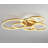 Tarrance 5-Light 45.7" LED 3 Color Temperature Semi Flush Mount Ceiling Light Fixture-1497409188