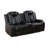  Taishia 73.5'' Faux Leather Loveseat with LED,Storage Armrest and Middle Console-1916848258