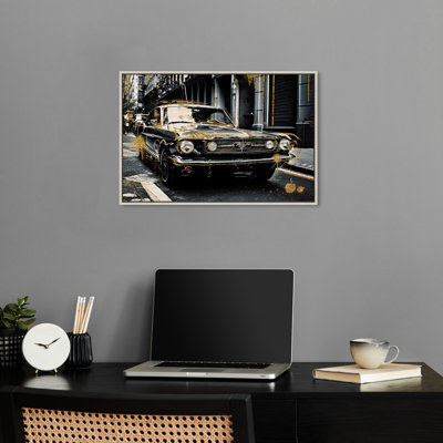 «Rock and Roll Ride Racing Car Print Man Cave» par Notoriart
