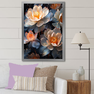 Beautiful Rainy Lotus Dance, reproduction d'art sur toile
