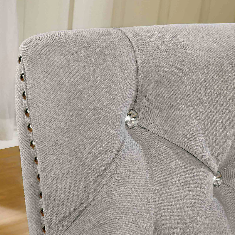 Chaise de salle à manger de style transitionnel 2pc