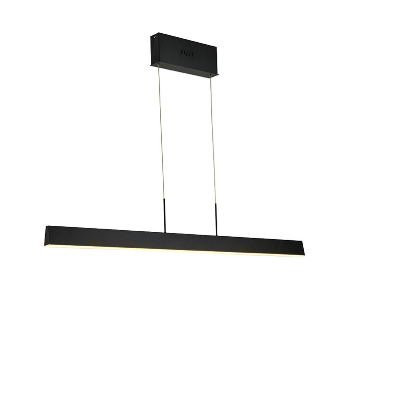 Lustre Thennprints Black Lennox Island, H 2 po x l 39 po x P 1,5 po, Noir