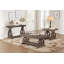 Table basse classique avec plateau inférieur en chêne foncé classique