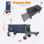 Chariot pliant robuste avec hayon extensible, chariot utilitaire pliable d'une capacité de 500 lb-124409265