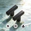 Matte Black Cabinet Pulls, 10-Pack Stainless Steel Square Drawer Handles For Kitchen Cabinets, Wardrobes, And Cupboards