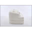 Canapé-lit 2 en 1 pliable, canapé-lit convertible pliable sans os de 70 pouces, 4 coussins pour le salon, blanc laiteux-129158329