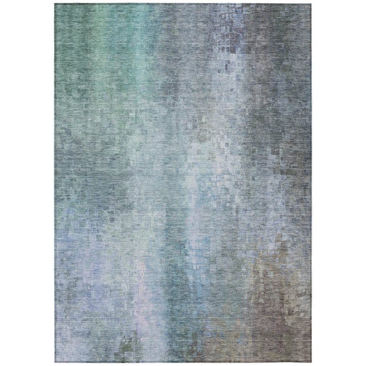 Machine Washable Indoor/Outdoor Kaczor ACN2241 Abstract Rug